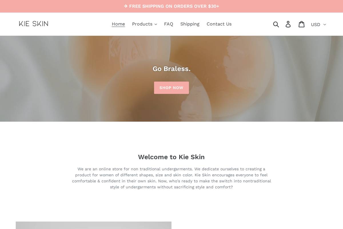 kieskin.co homepage screenshot