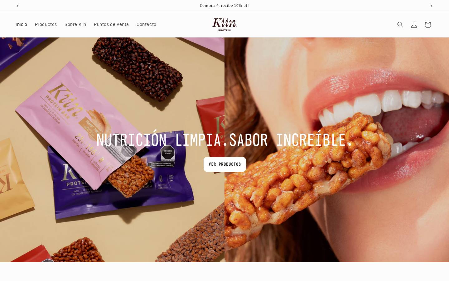 kiinprotein.com homepage screenshot