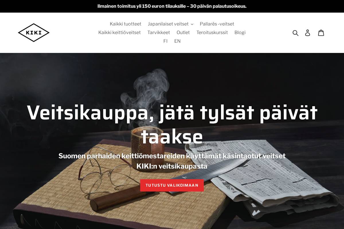 kikiknives.com homepage screenshot