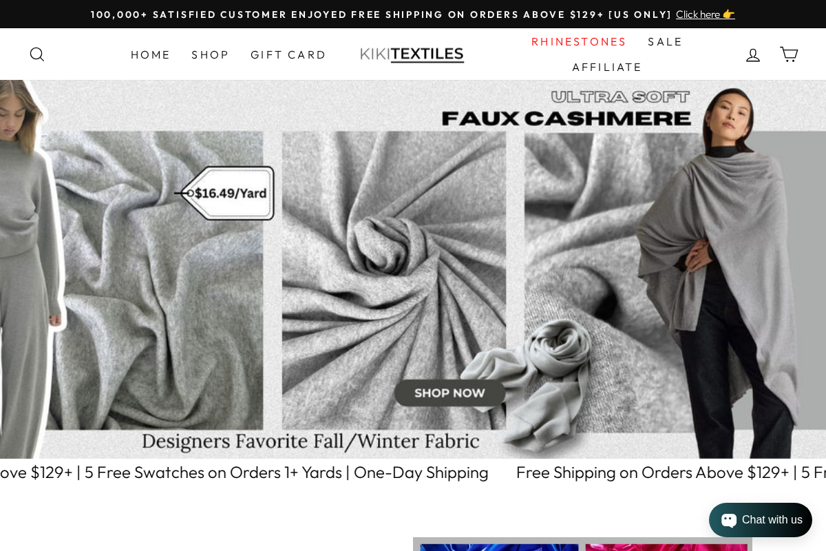 KikiTextiles homepage screenshot