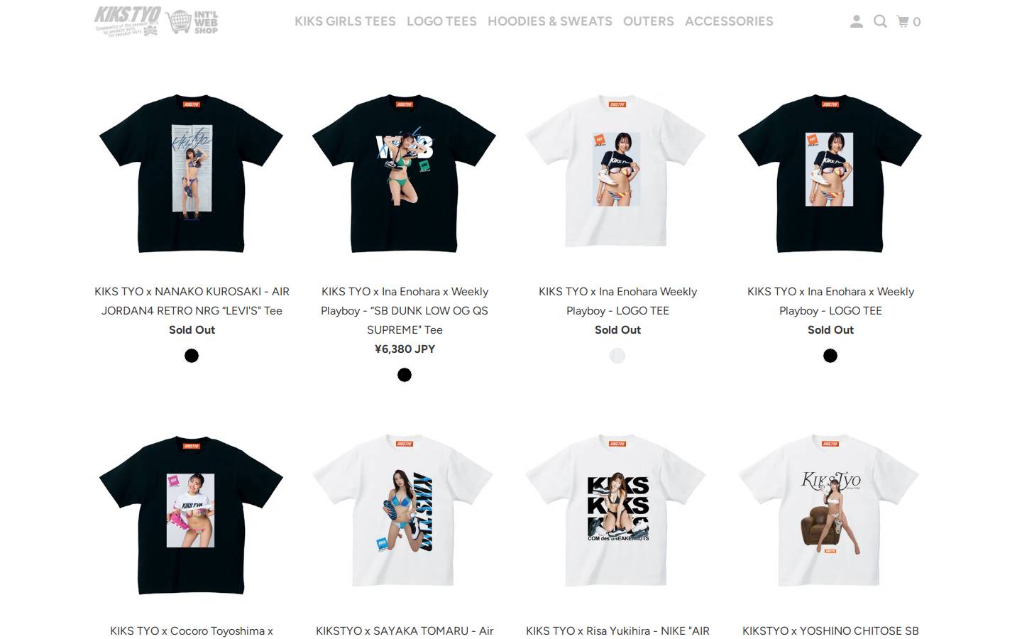 kikstyoshop.com homepage screenshot