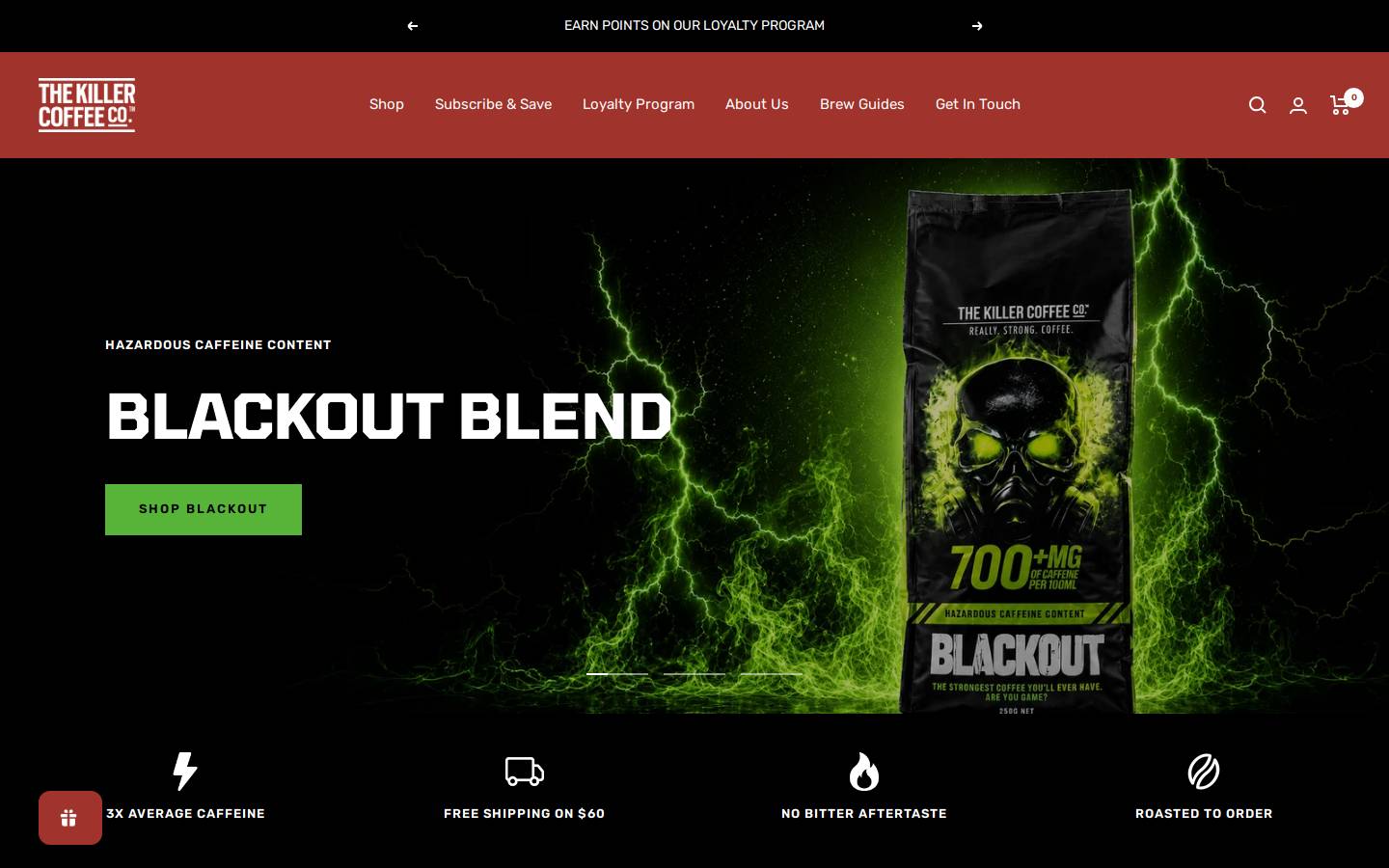 killercoffeeco.com.au homepage screenshot