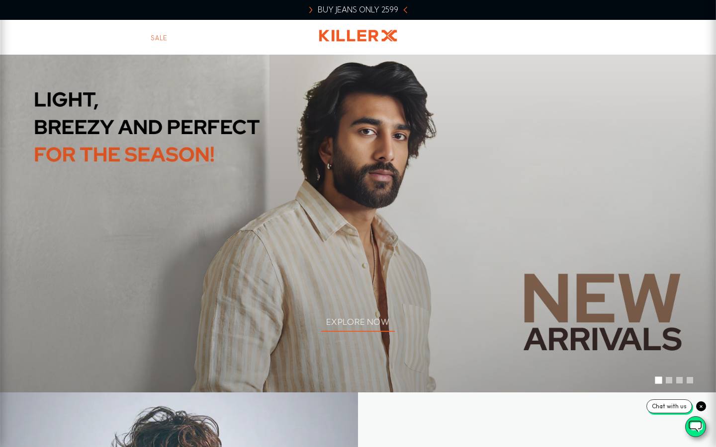 killerjeans.com homepage screenshot