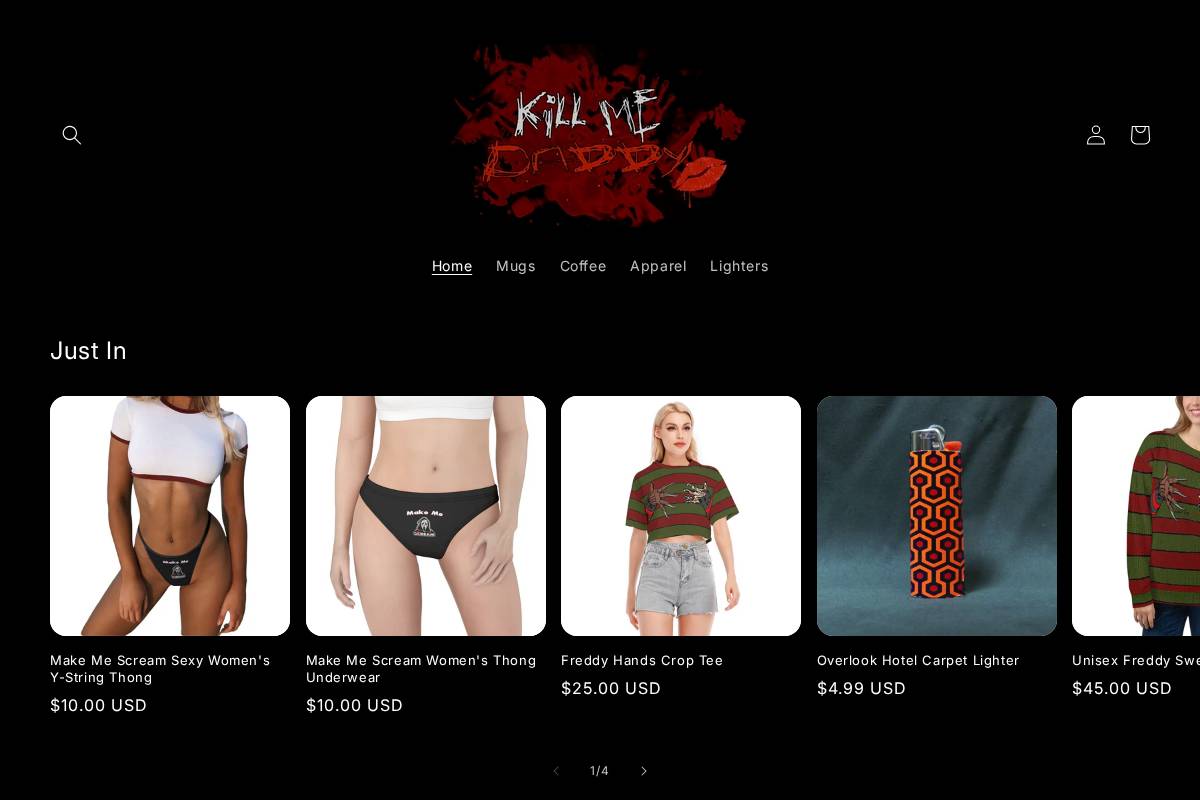 killmedaddy.com homepage screenshot