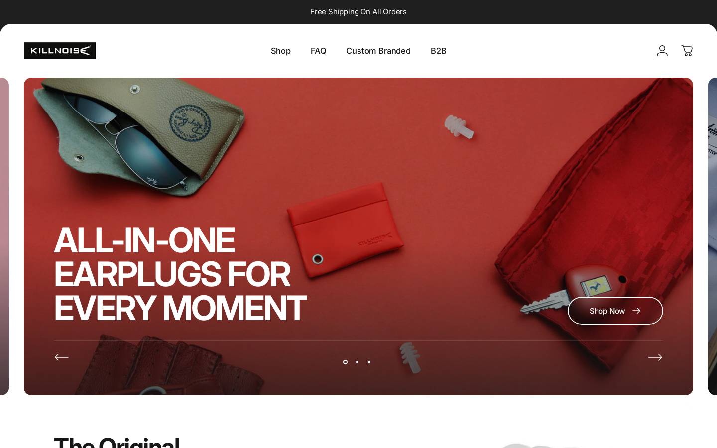 killnoise.com homepage screenshot