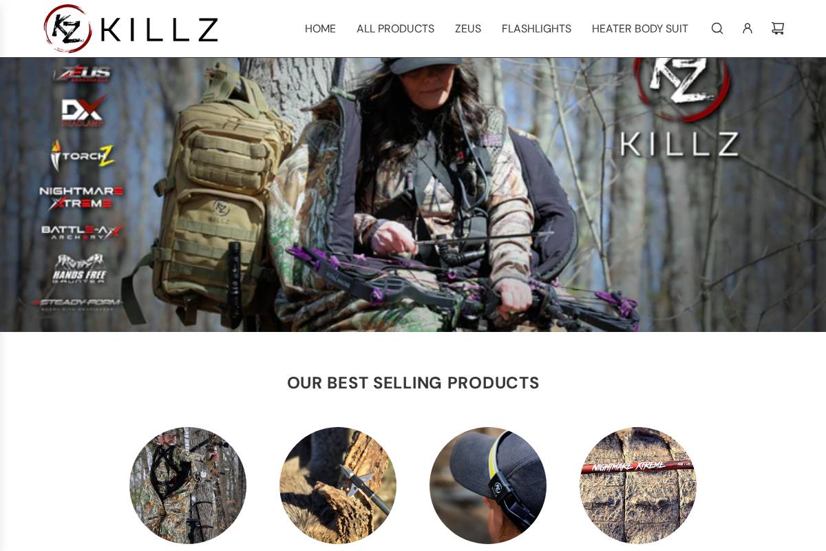 killzhunt.com homepage screenshot