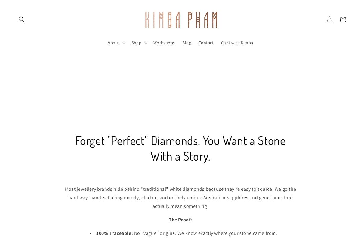 kimbapham.com homepage screenshot