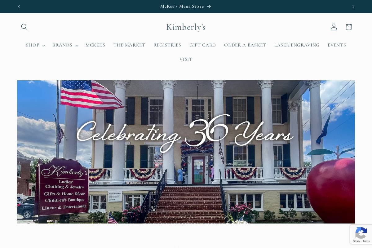 kimberlys.biz homepage screenshot