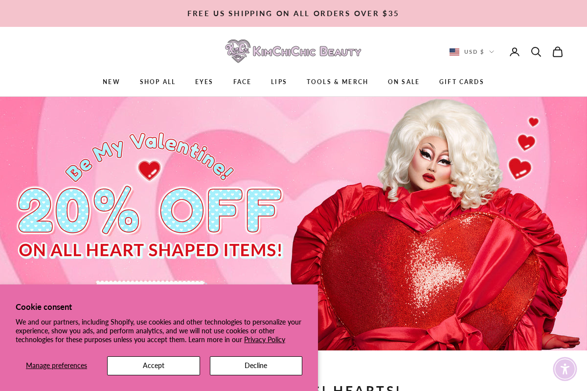 KimChi Chic Beauty homepage screenshot