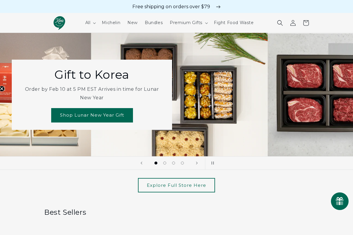 Kim'C Market homepage screenshot