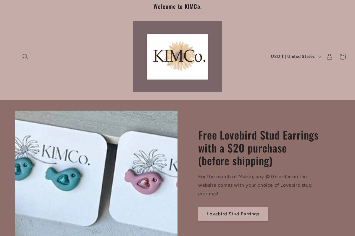 kimcovip.com homepage screenshot