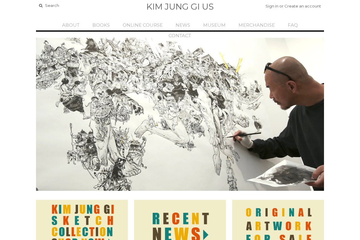 Kim Jung Gi Sketch Collection, News, and More! homepage screenshot