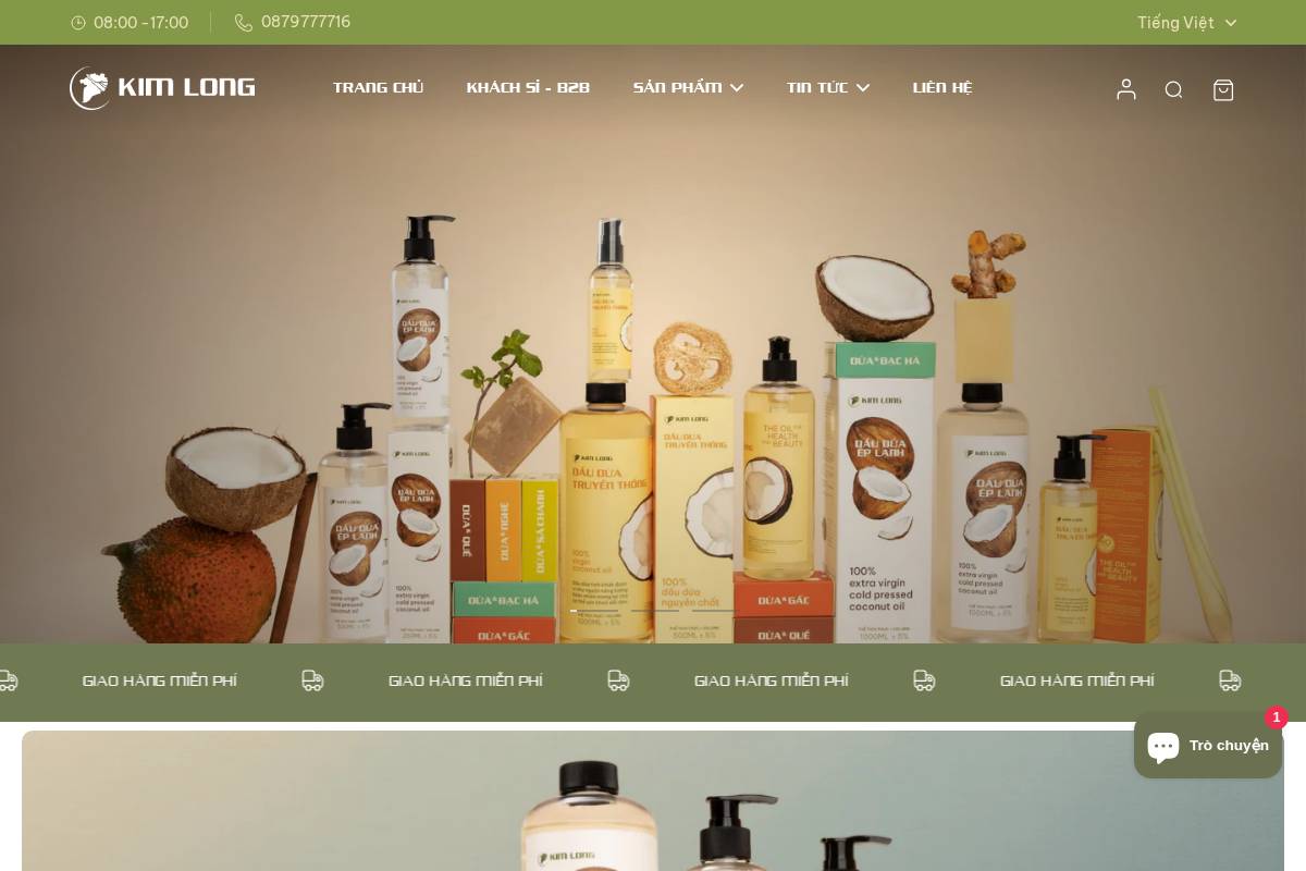 kimlong.co homepage screenshot