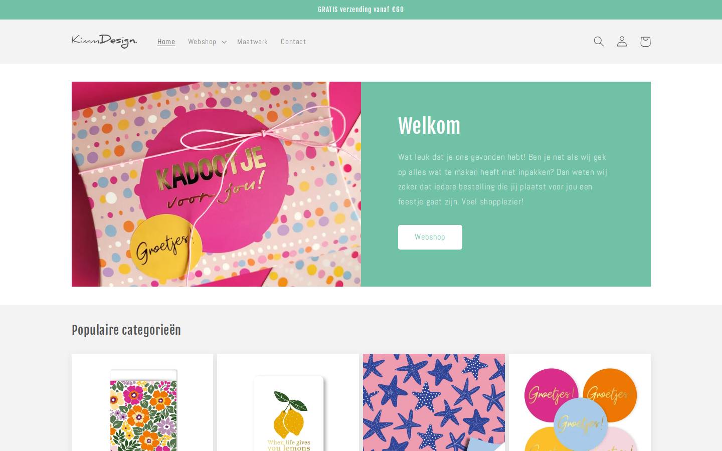 Kimmdesign homepage screenshot