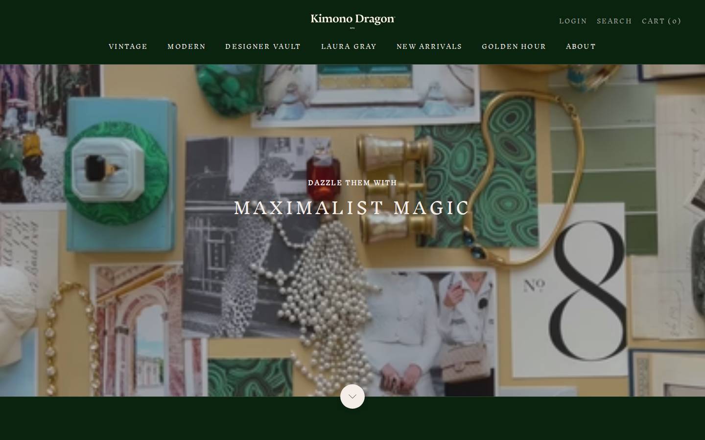 kimono-dragon.com homepage screenshot