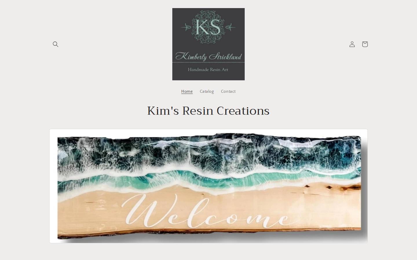 kimsresin.com homepage screenshot