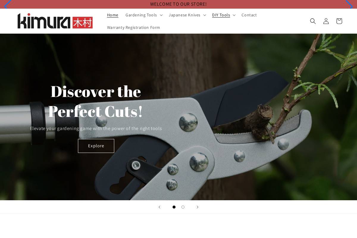 Kimura® homepage screenshot