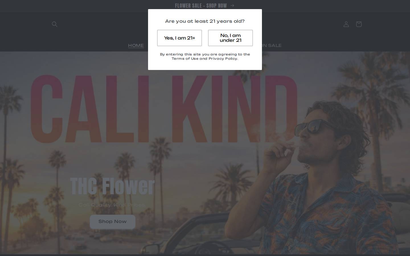 kindcannaco.com homepage screenshot