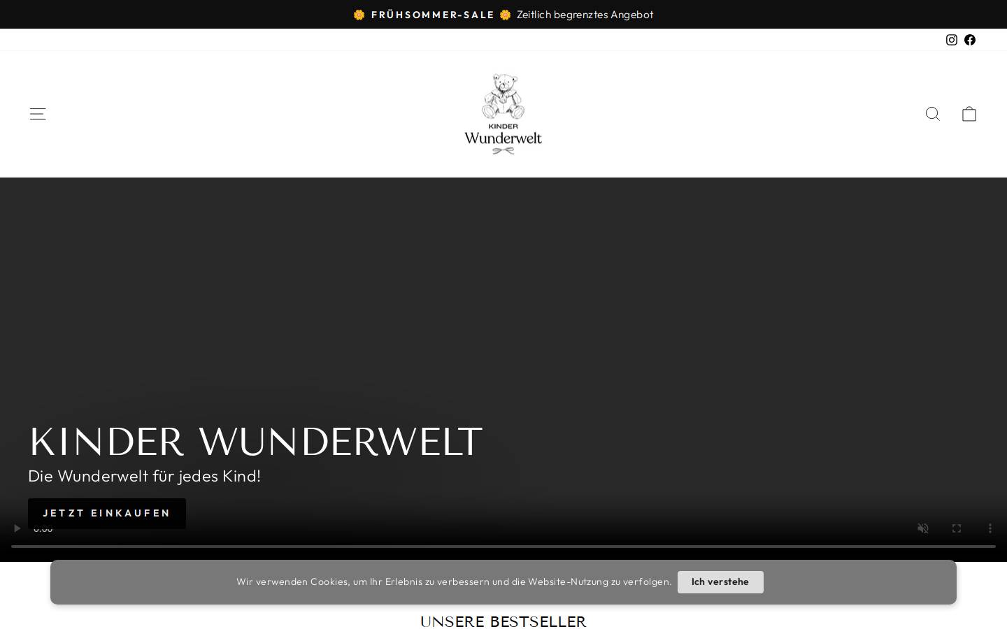 kinder-wunderwelt.de homepage screenshot