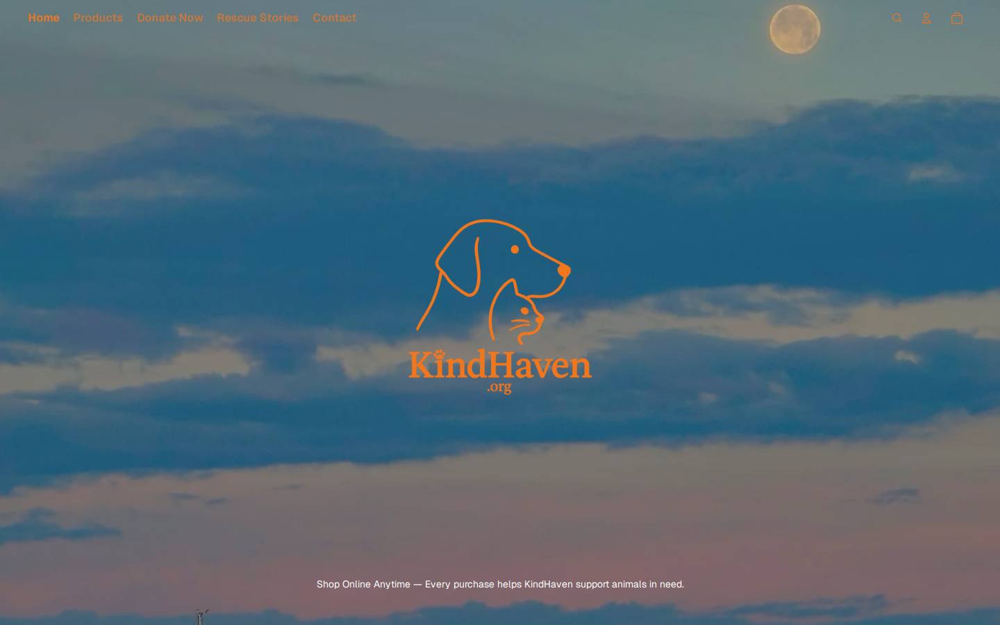 kindhaven.org homepage screenshot