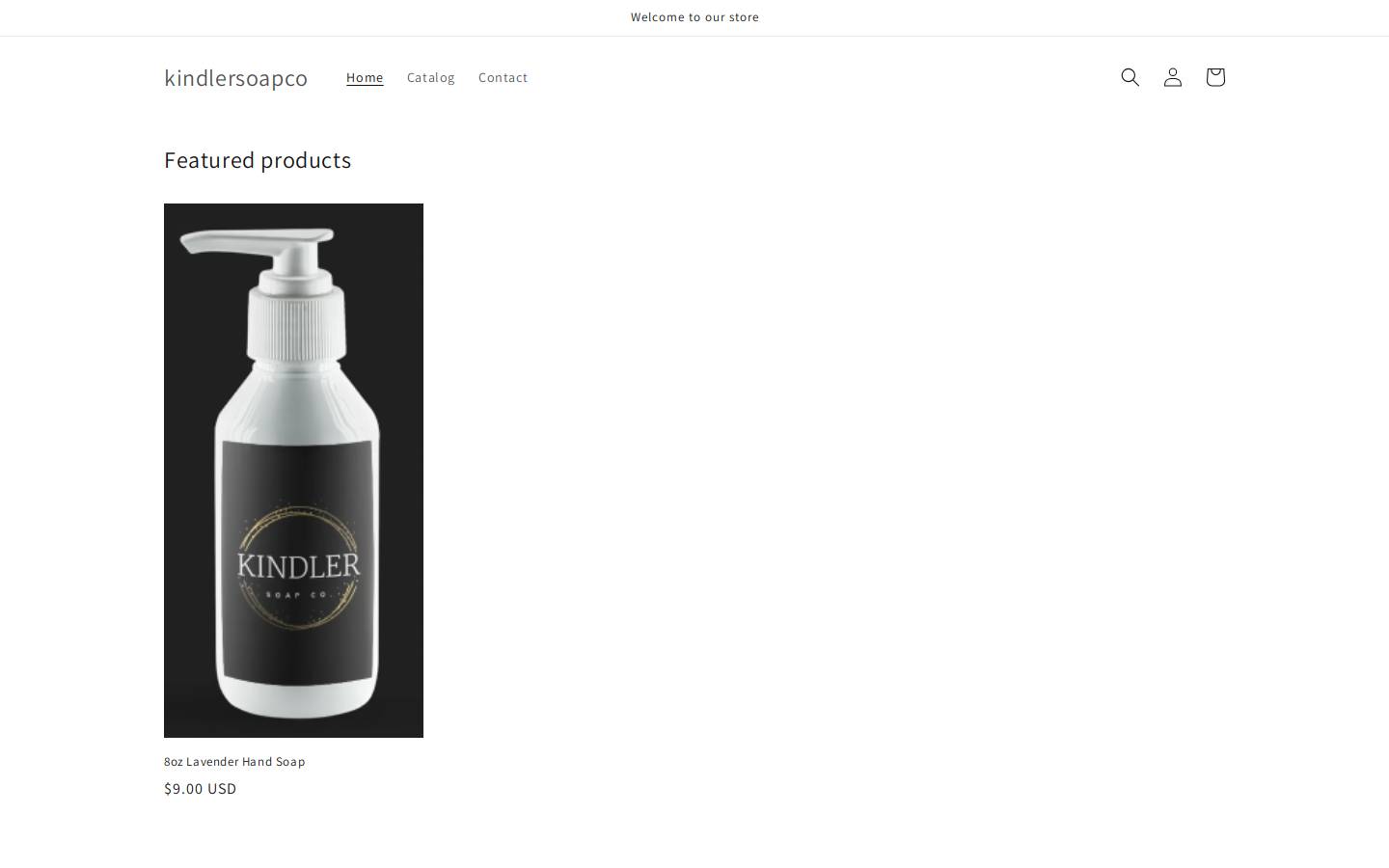 kindlersoap.com homepage screenshot