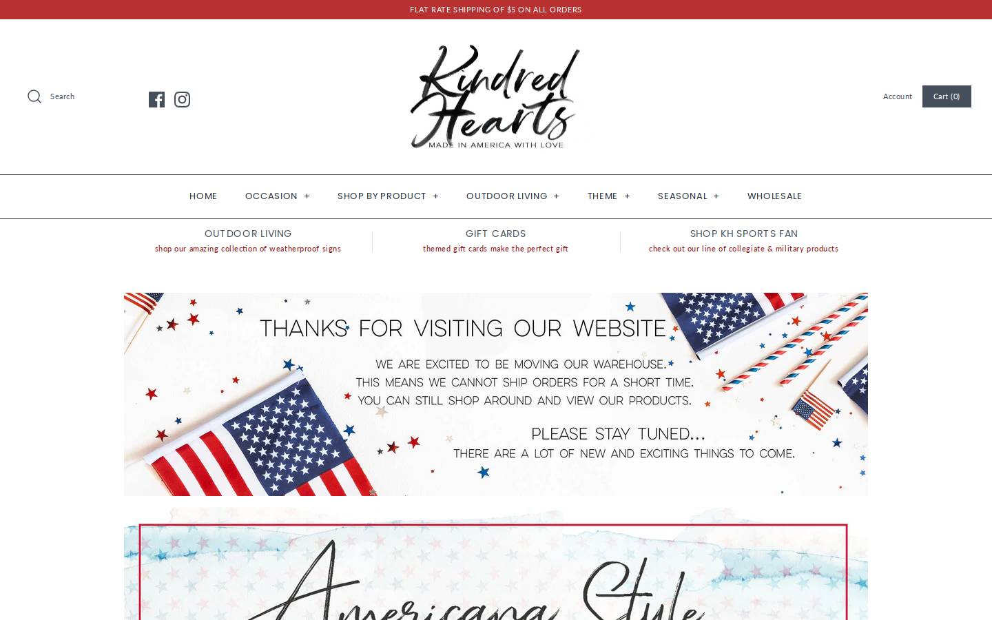 kindredhearts.com homepage screenshot