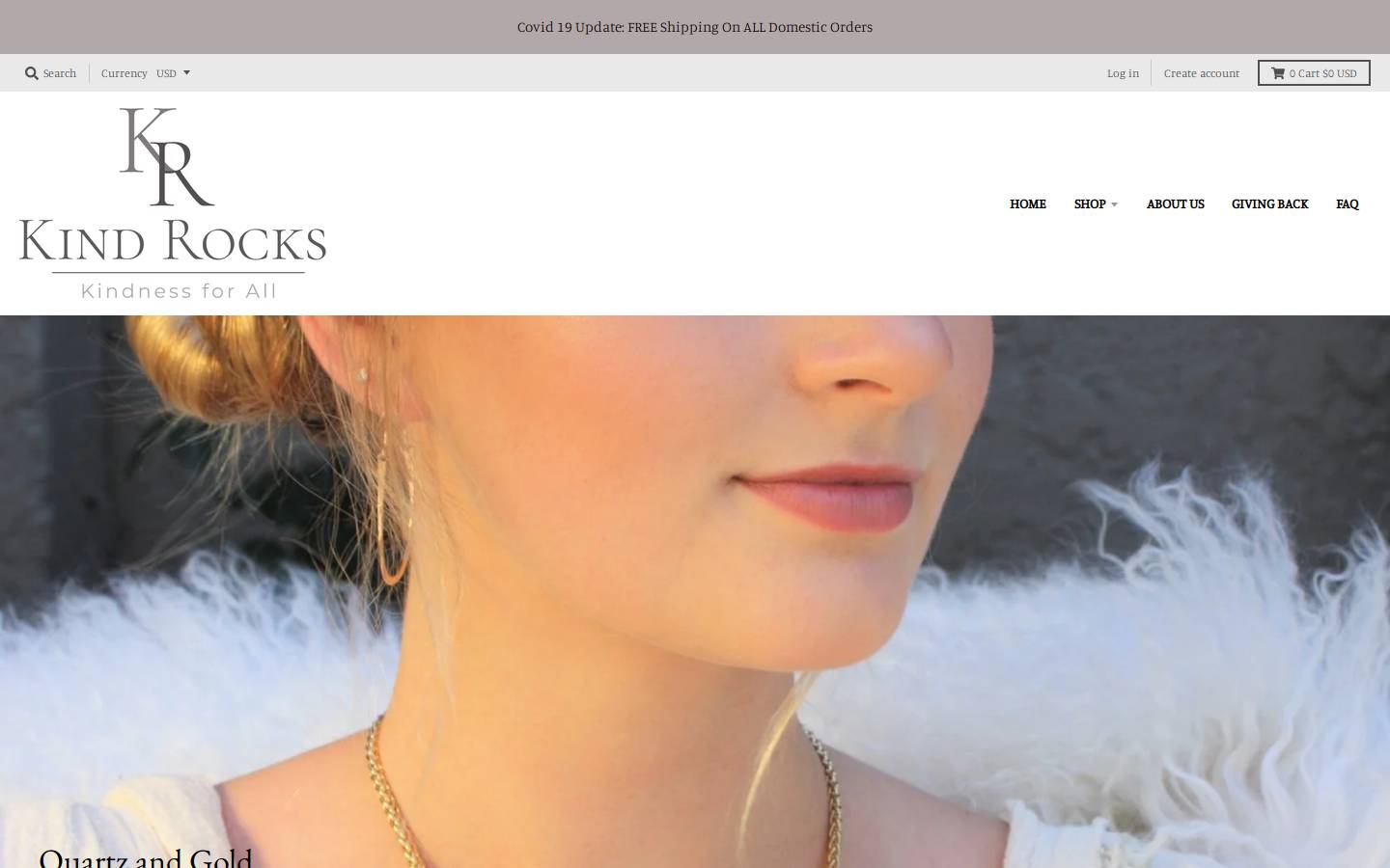 kindrocks.com homepage screenshot