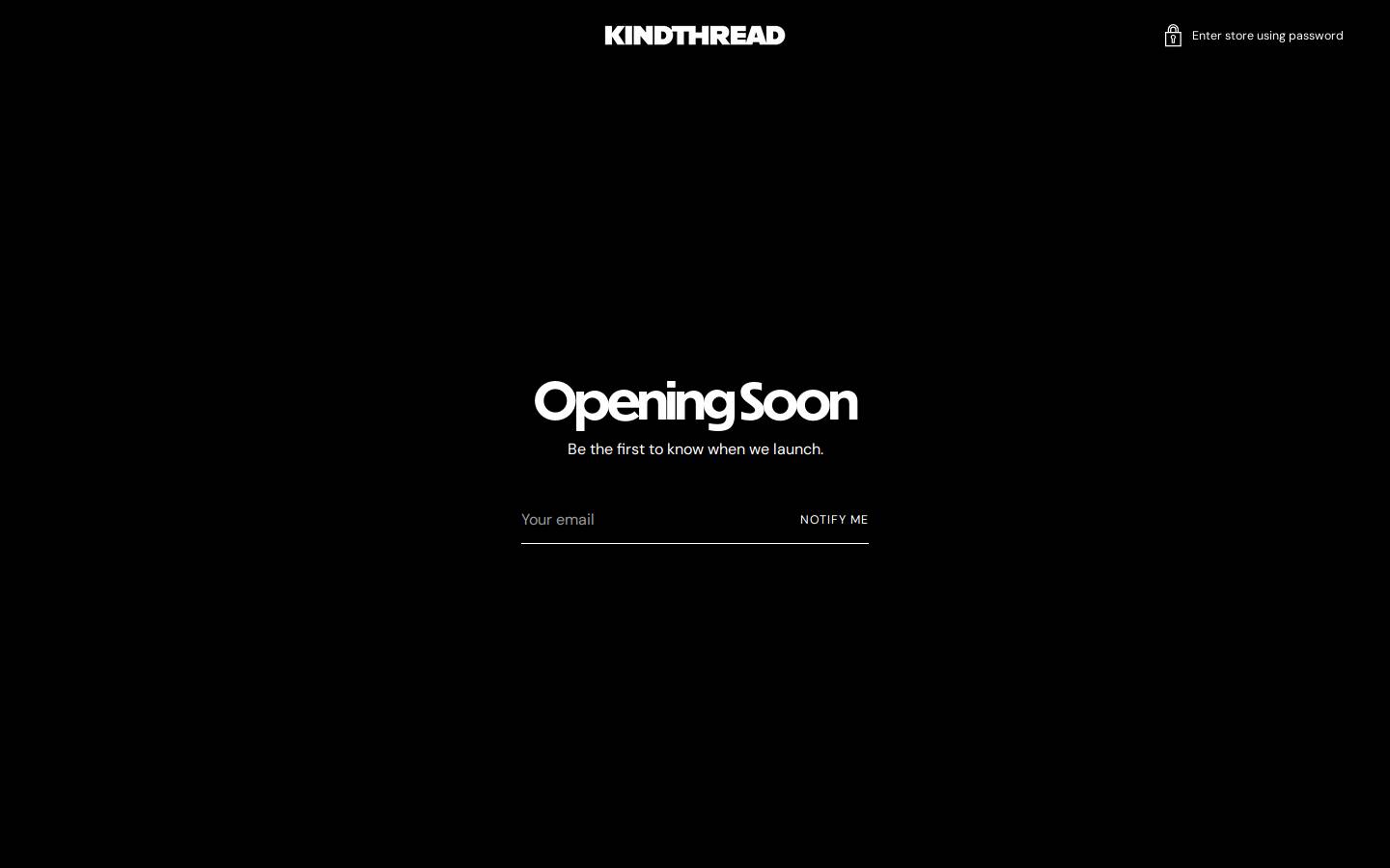 Kindthread homepage screenshot