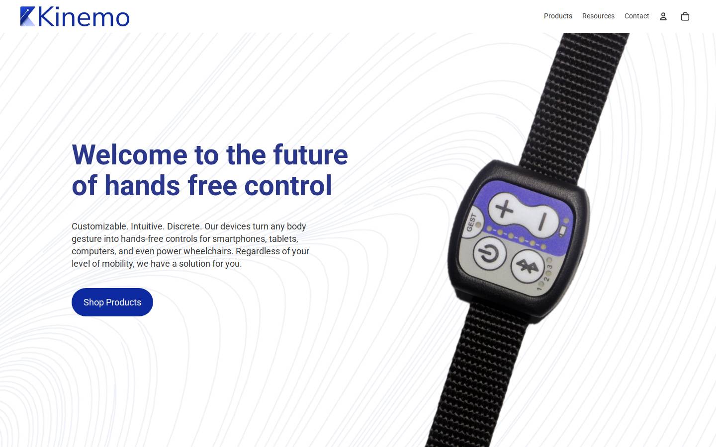 kinemo.io homepage screenshot