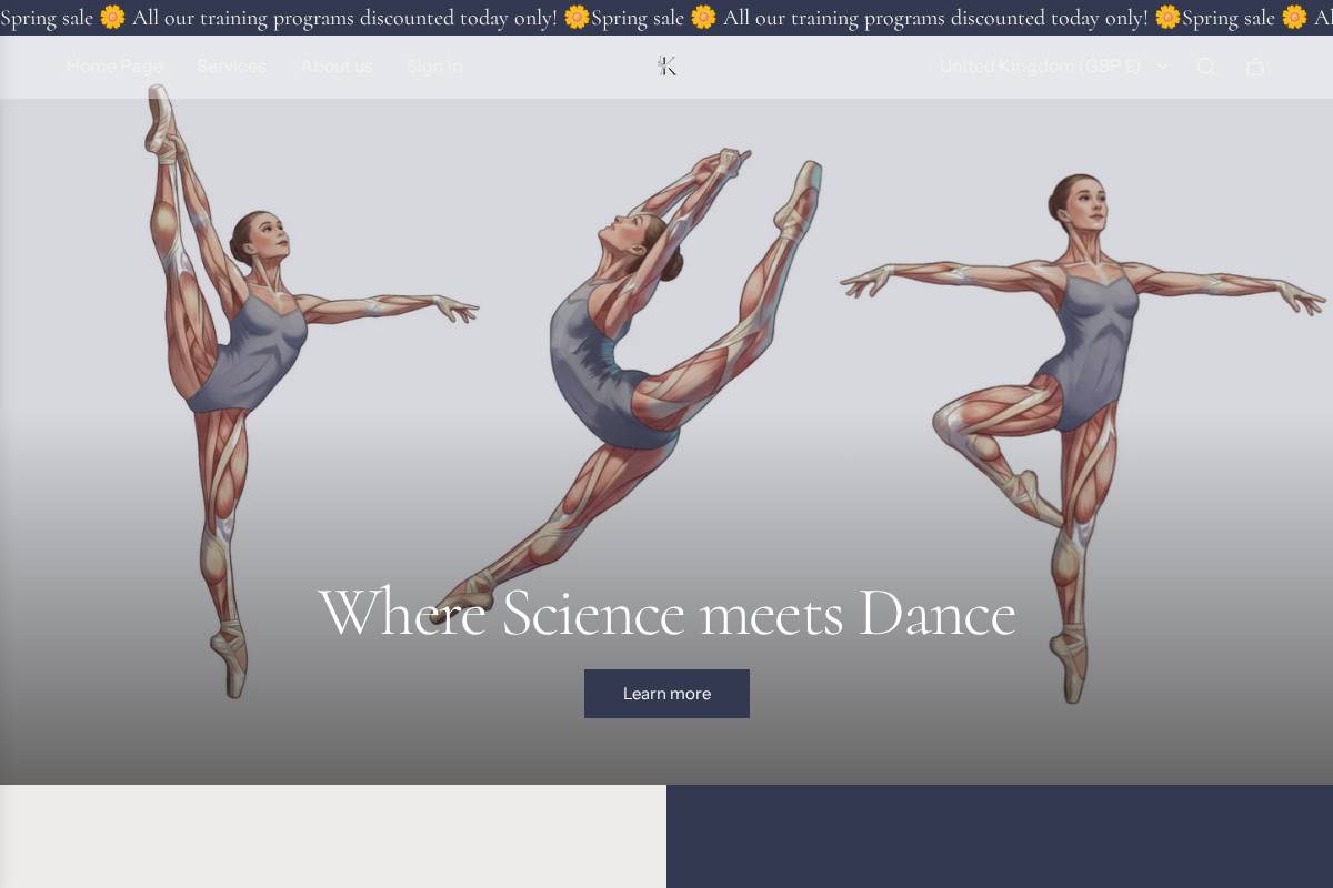 kineto-flex.com homepage screenshot
