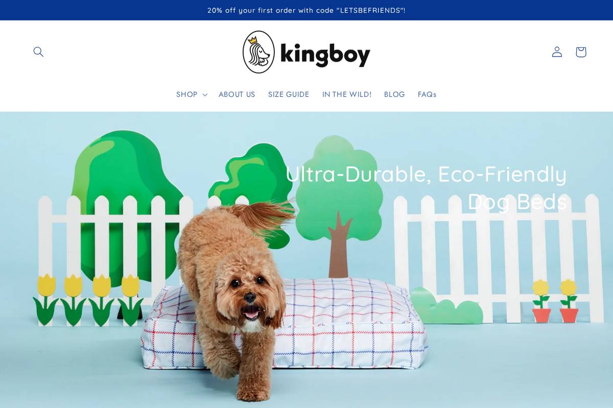 kingboy.co homepage screenshot
