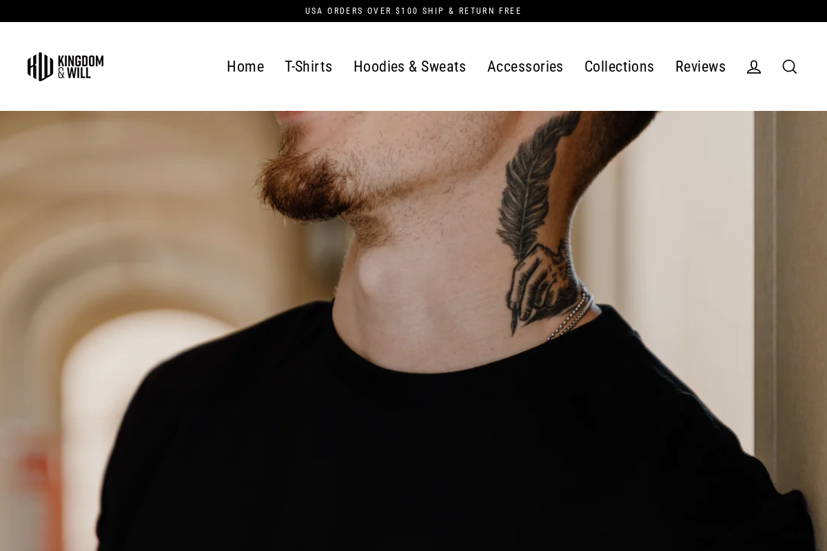 Kingdom & Will homepage screenshot