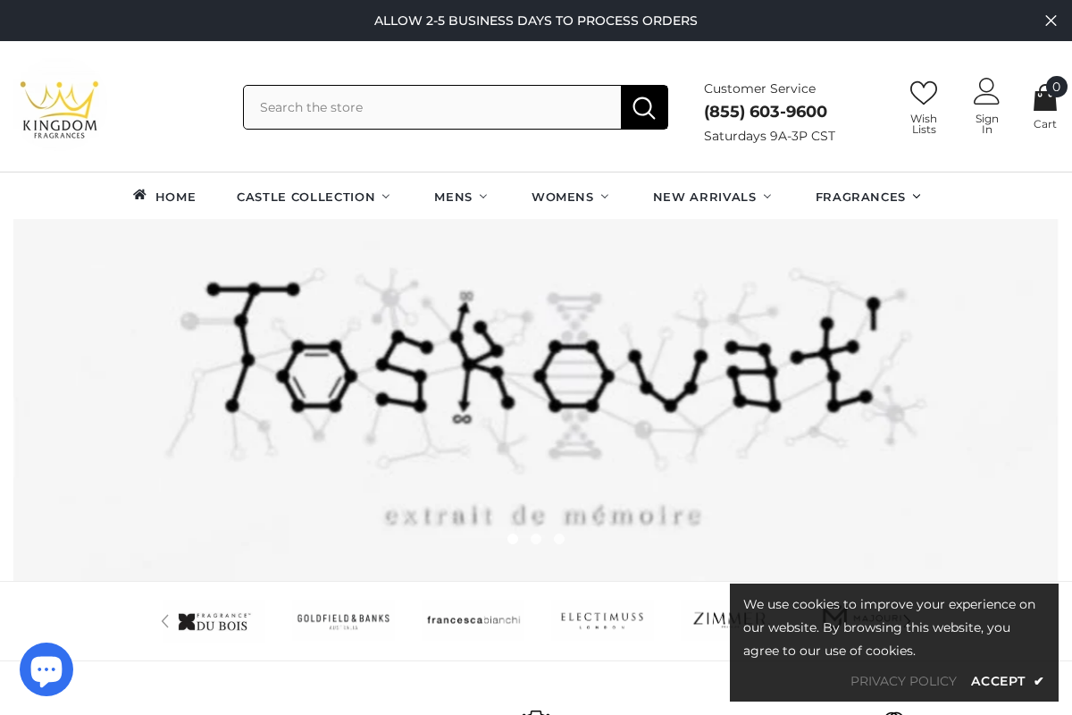 kingdomfragrances.com homepage screenshot