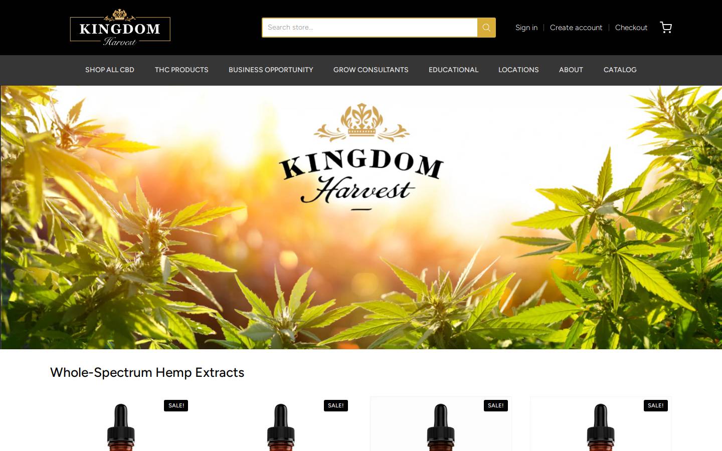 kingdomharvest.com homepage screenshot