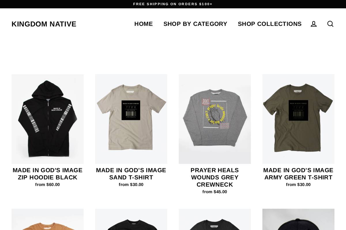 kingdomnative.com homepage screenshot