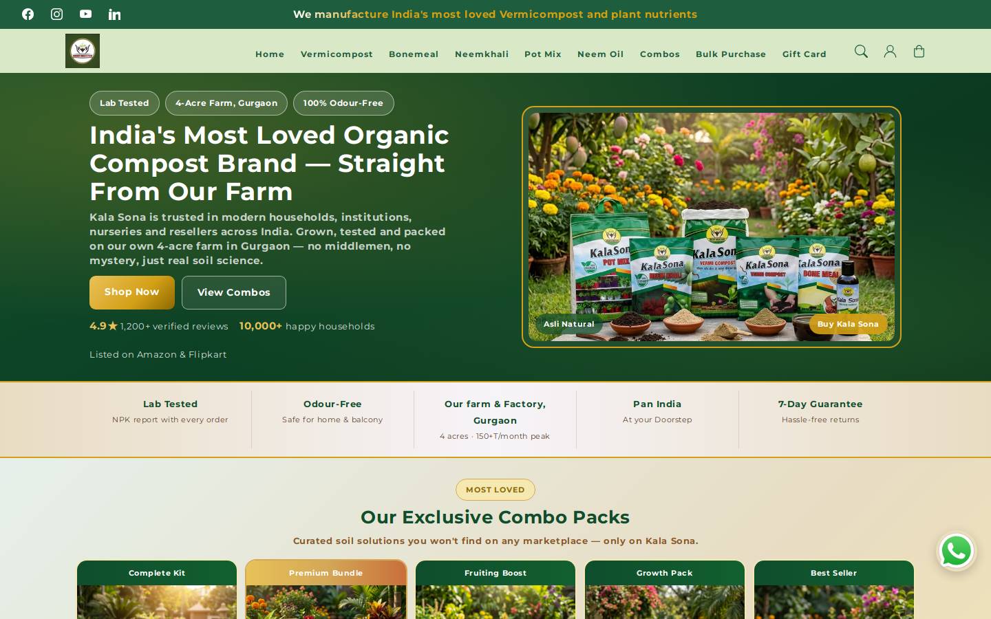 kingdomorganicfarms.com homepage screenshot