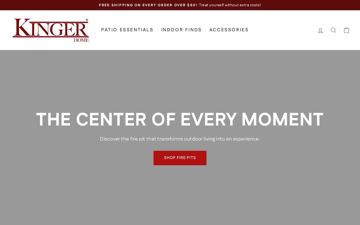 kingerhome.com homepage screenshot