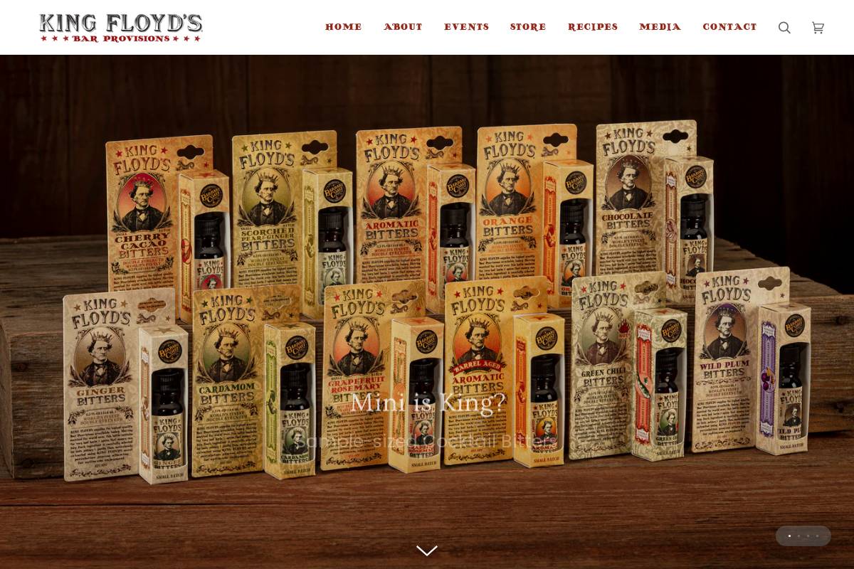 kingfloyds.com homepage screenshot