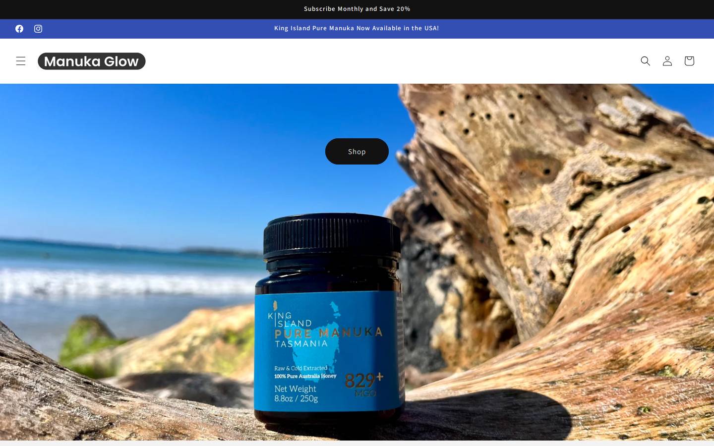 kingislandmanuka.com homepage screenshot