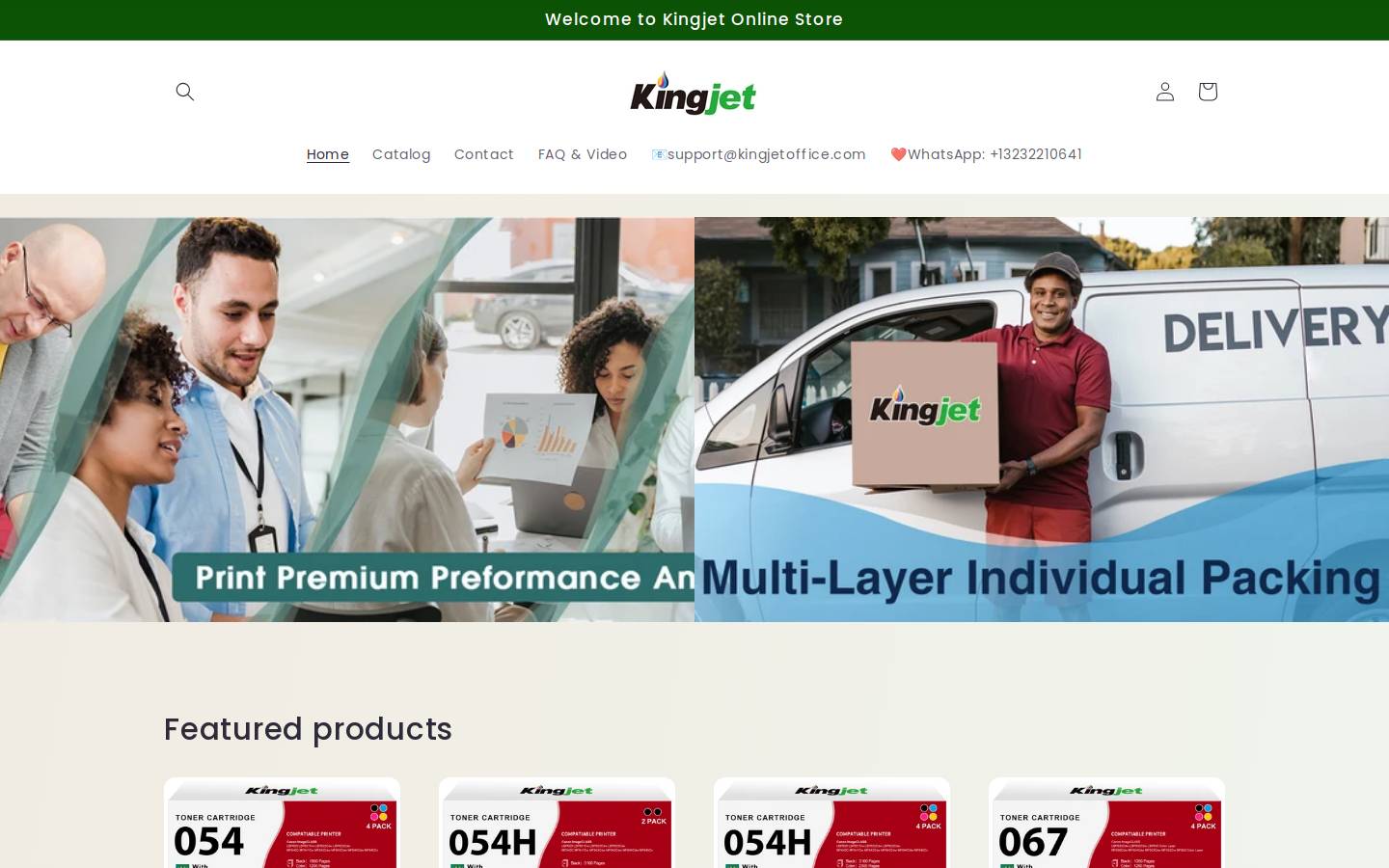 kingjetoffice.com homepage screenshot