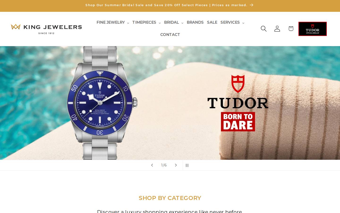 kingjewelers.com homepage screenshot