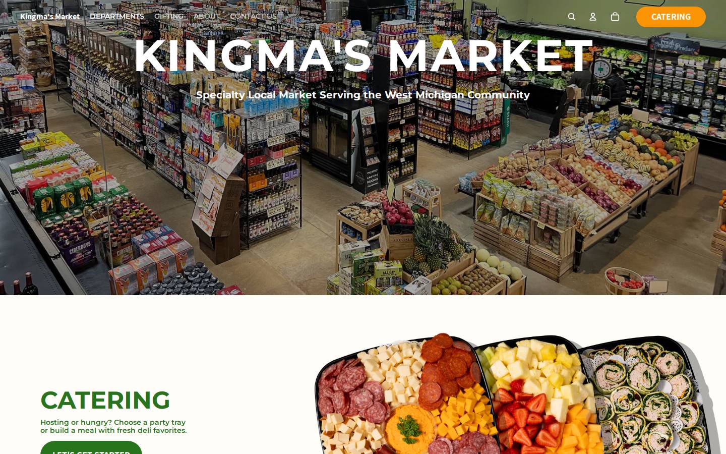 kingmasmarket.com homepage screenshot