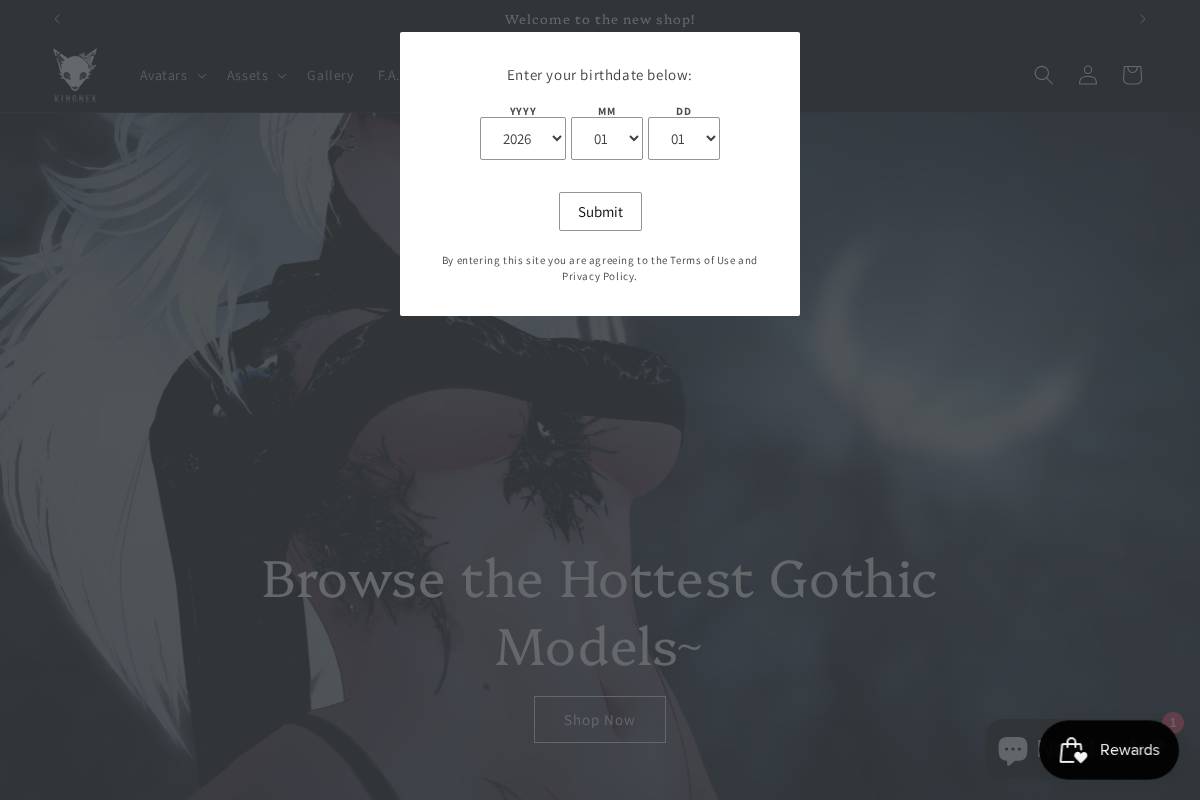 kingnex.shop homepage screenshot