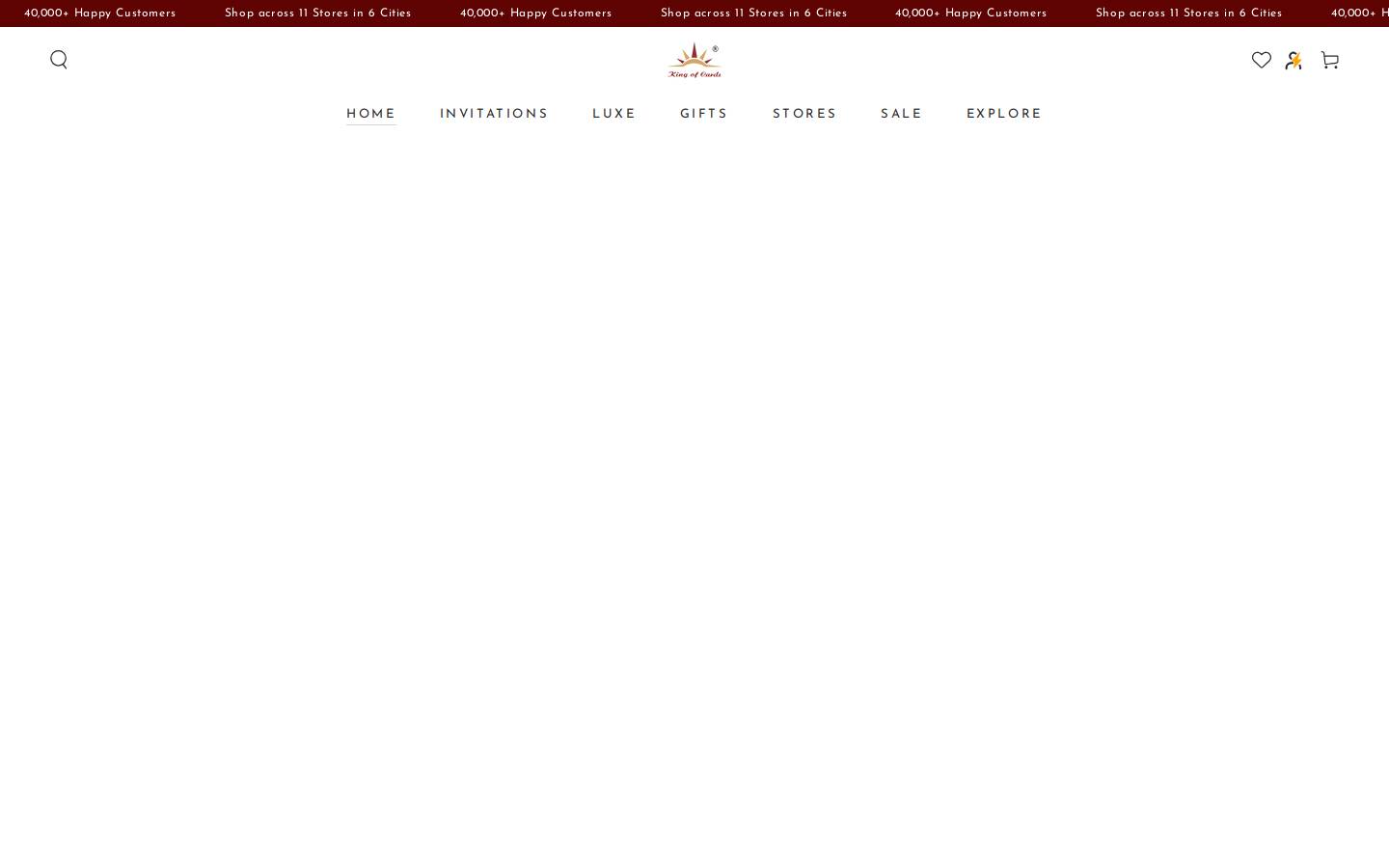 King of Cards homepage screenshot