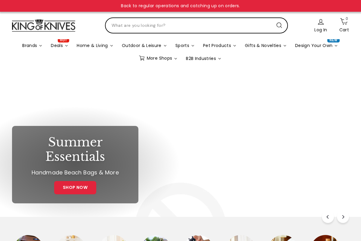 kingofknives.com.au homepage screenshot