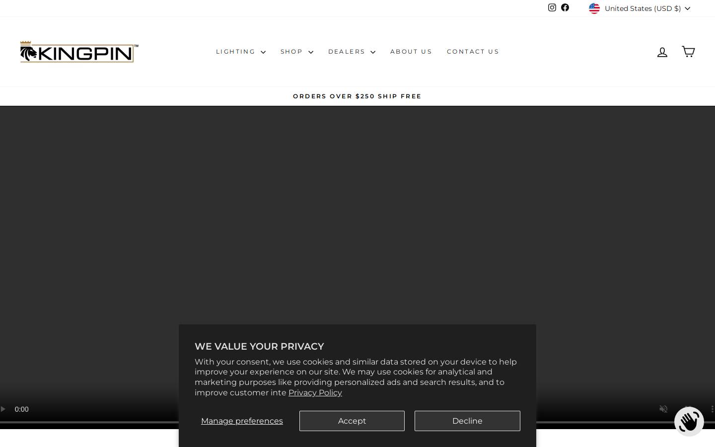 kingpineco.com homepage screenshot