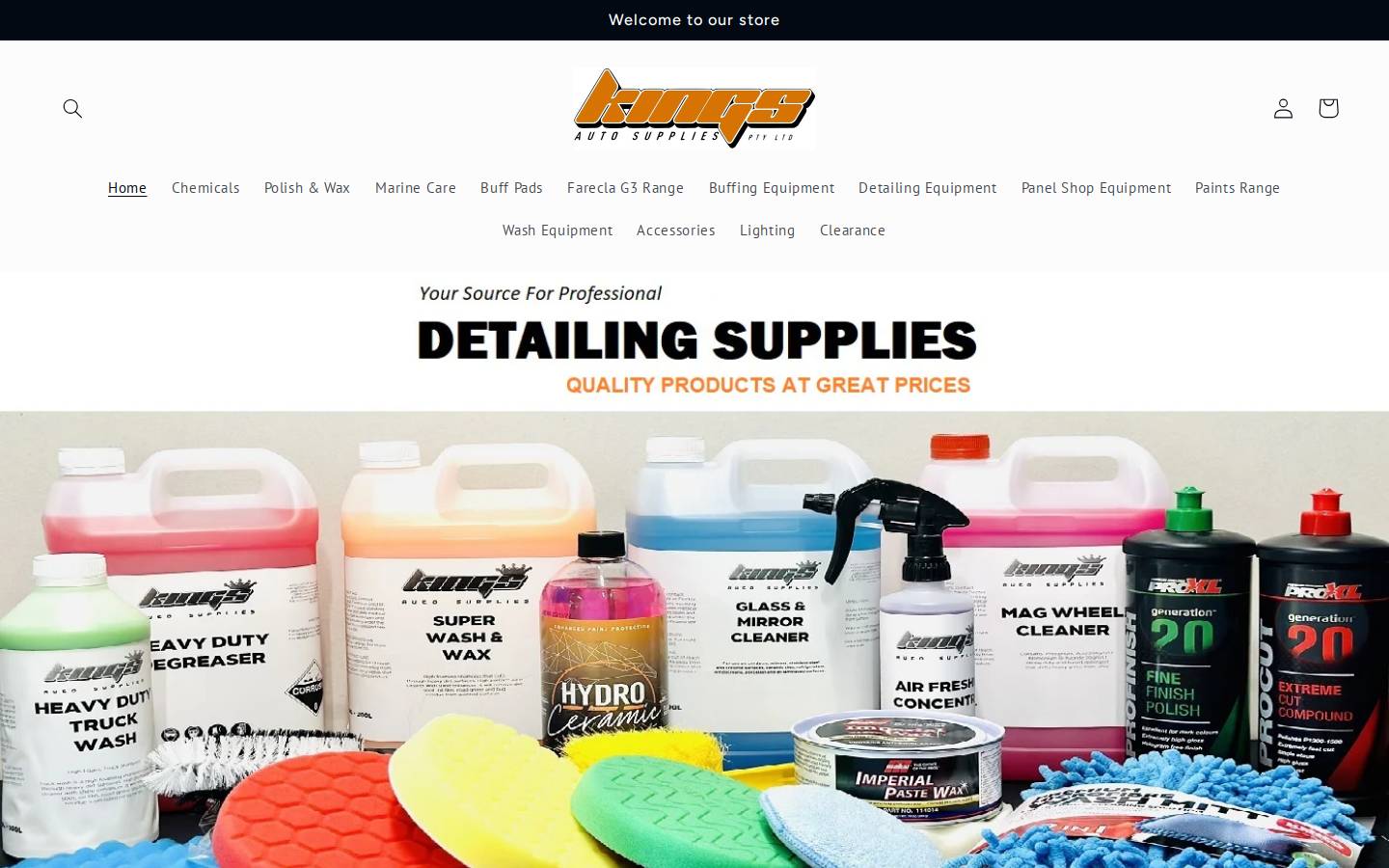 kingsautosupplies.com.au homepage screenshot