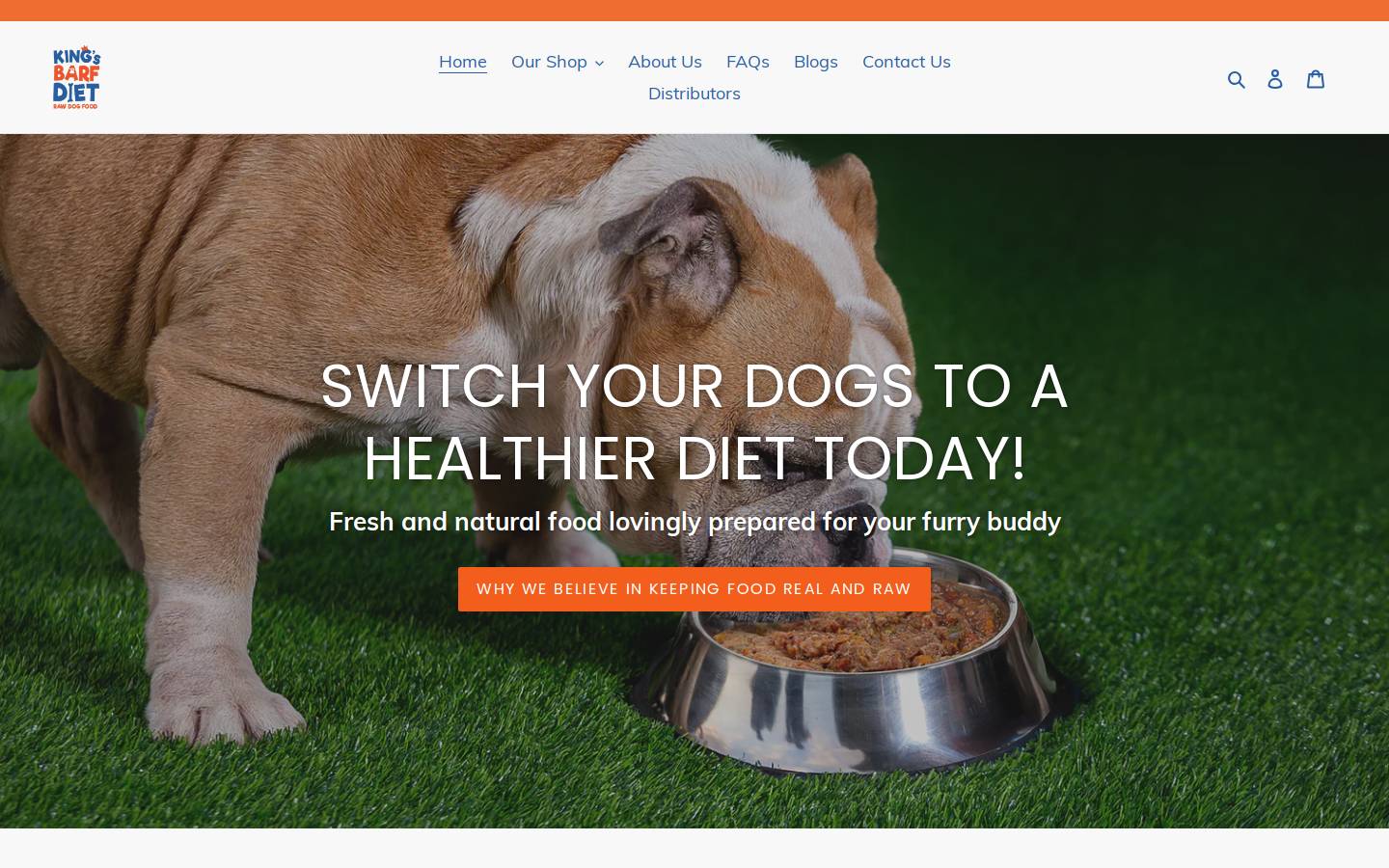 kingsbarfdiet.com homepage screenshot