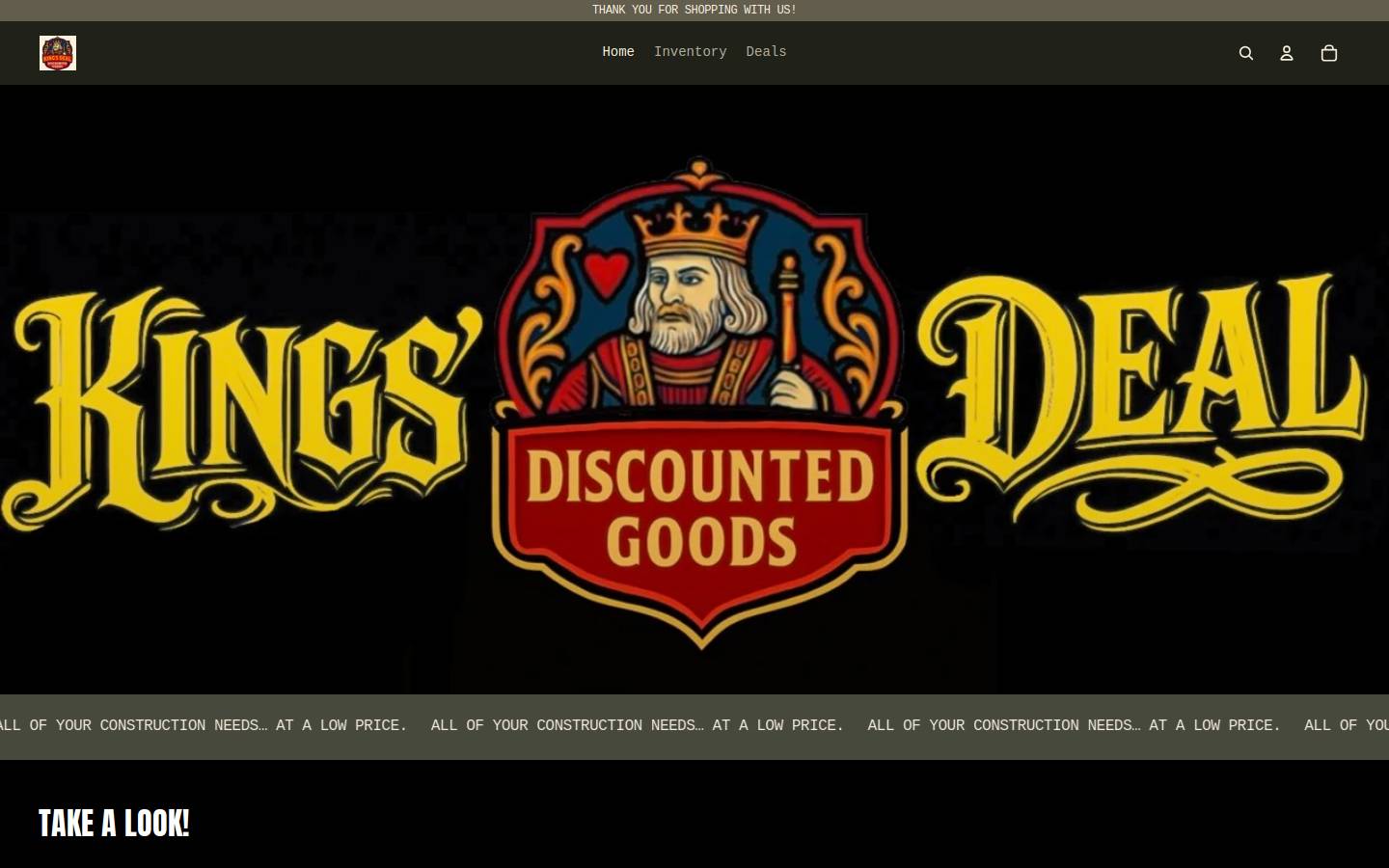 kingsdealsllc.com homepage screenshot