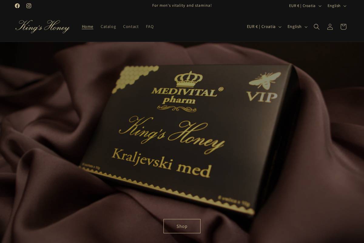 kingshoney.eu homepage screenshot
